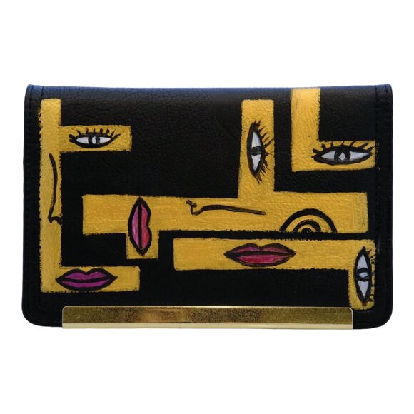 Vintage Hato Hasi Crossbody Purse - Handpainted by Temporarily Not Famous - Picture 1 of 3